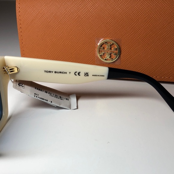 New Authentic Tory Burch TY7169U 1894/80 Cream Sunglasses with Case main image 2